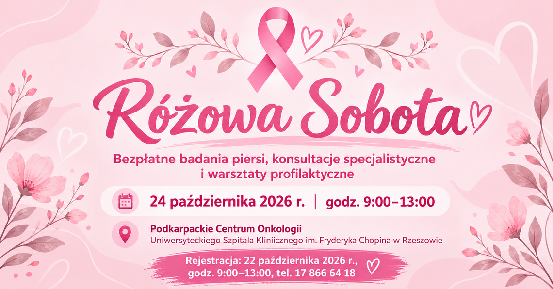Różowa Sobota w Podkarpackim Centrum Onkologii Uniwersyteckiego Szpitala Klinicznego Różowa Sobota w Podkarpackim Centrum Onkologii Uniwersyteckiego Szpitala Klinicznego