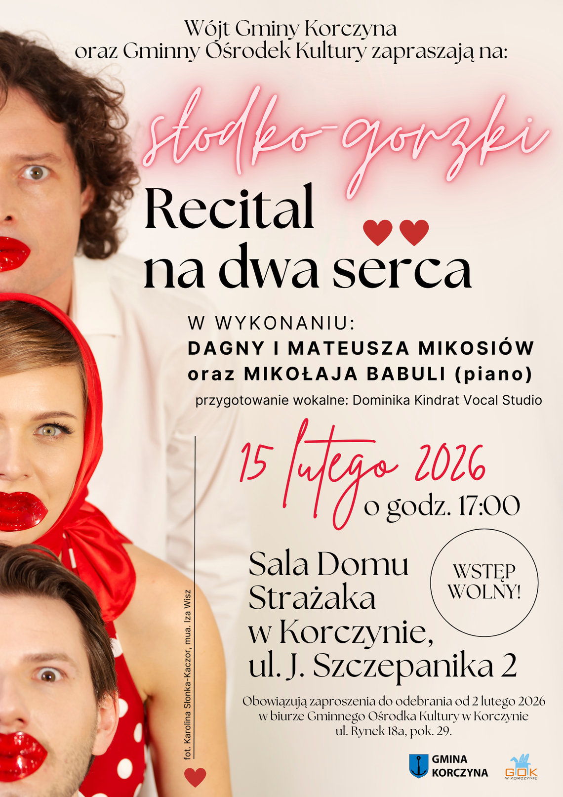 Słodko-gorzki recital na dwa serca w Korczynie Słodko-gorzki recital na dwa serca w Korczynie