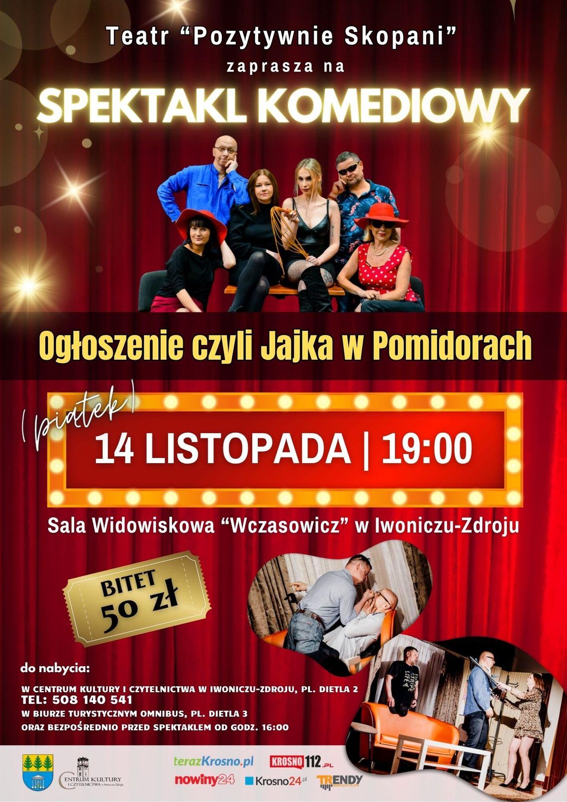 Spektakl Komediowy: Ogłoszenie czyli Jajka w Pomidorach