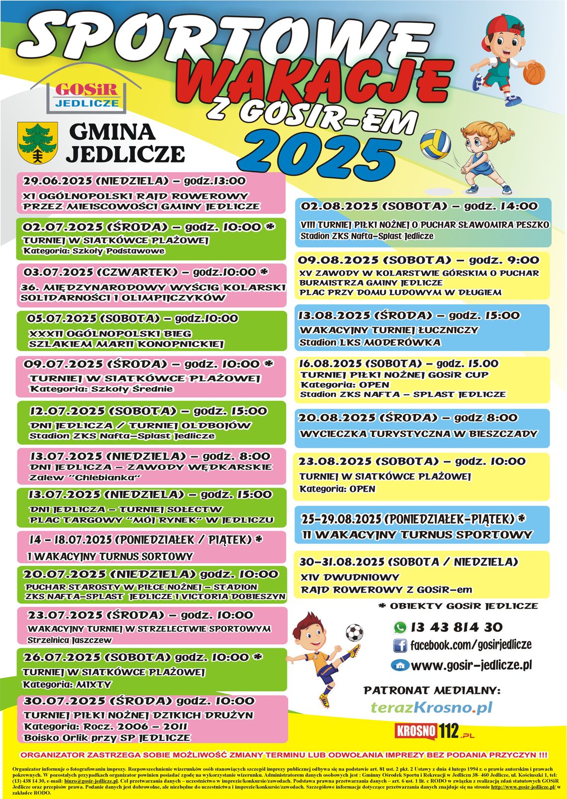 Sportowe Wakacje z GOSiR-em Jedlicze