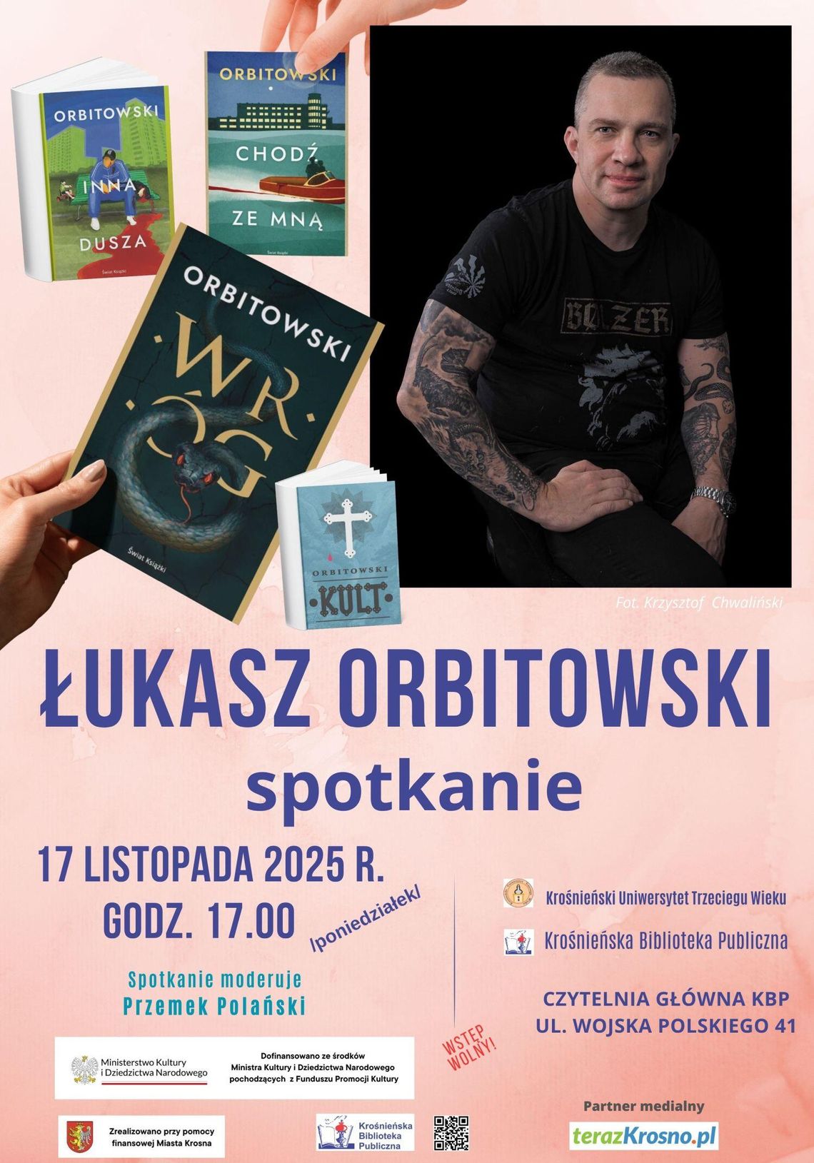 Spotkanie z Łukaszem Orbitowskim Spotkanie z Łukaszem Orbitowskim