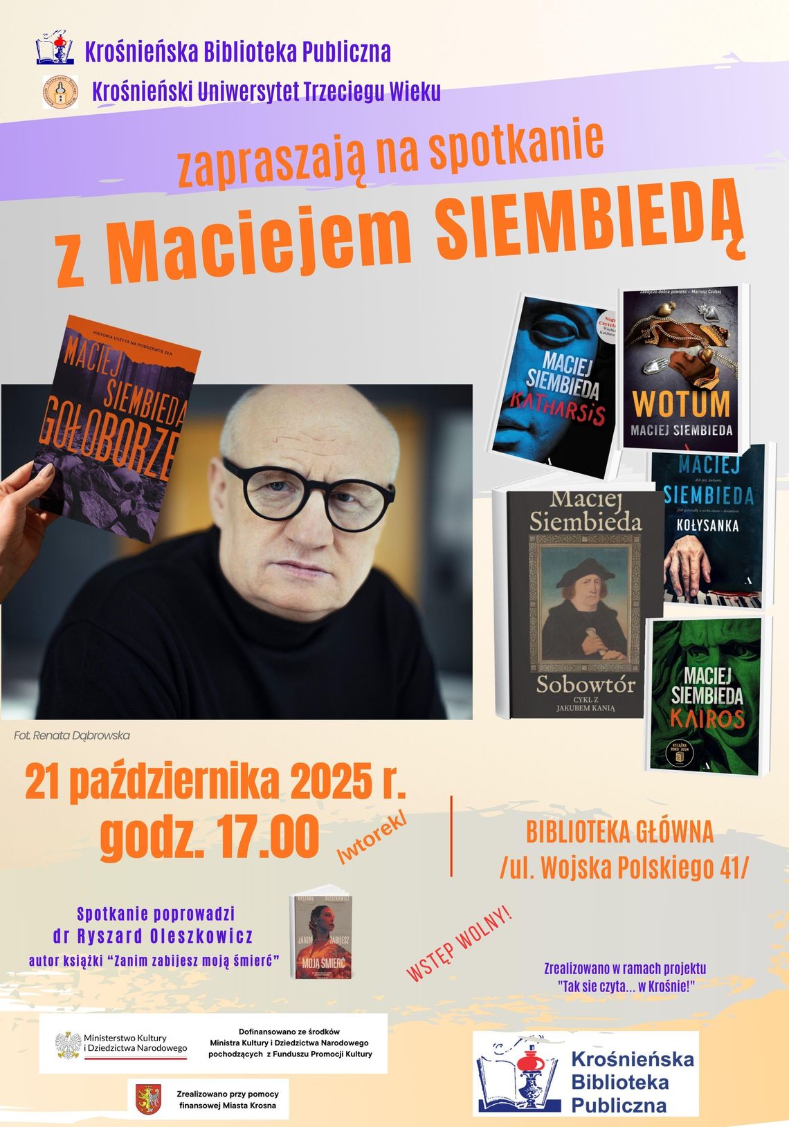 Spotkanie z Maciejem Siembiedą Spotkanie z Maciejem Siembiedą