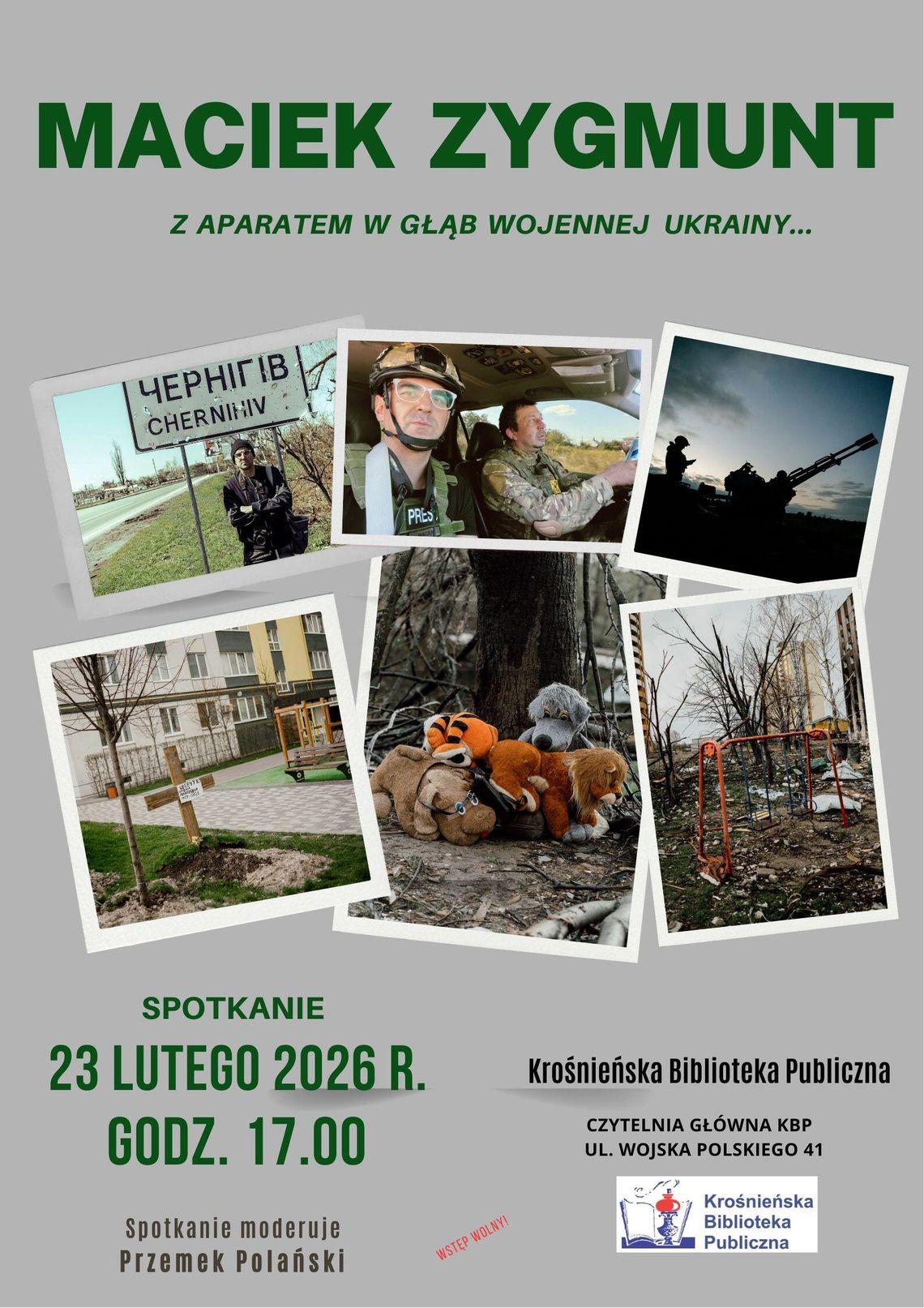 Spotkanie z Maćkiem Zygmuntem - "Z aparatem w głąb wojennej Ukrainy"