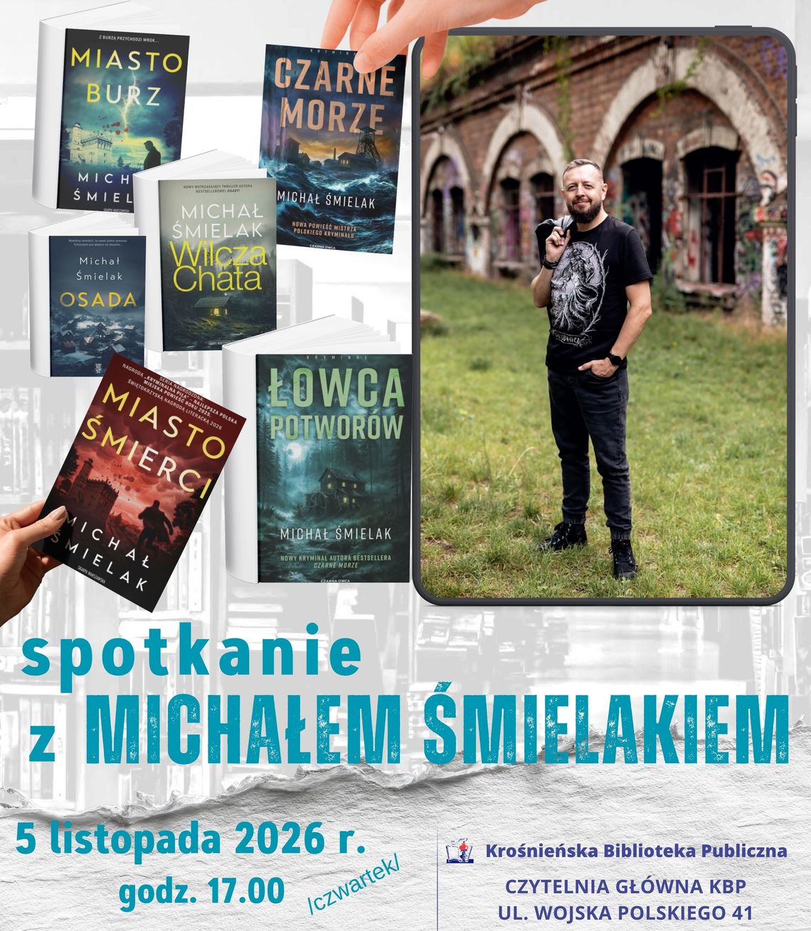 Spotkanie z Michałem Śmielakiem w KBP Spotkanie z Michałem Śmielakiem w KBP