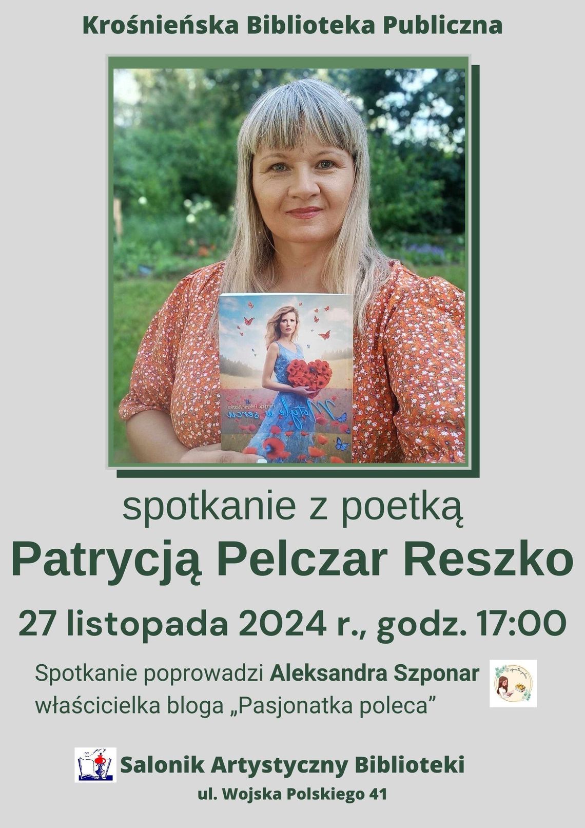 Spotkanie z poetką Patrycją Pelczar Reszko