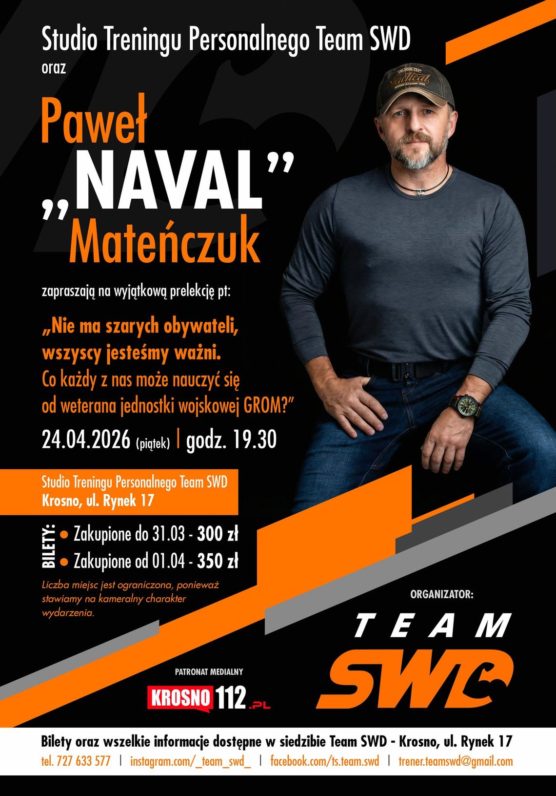 Spotkanie z weteranem GROM w Studio Treningu Personalnego SWD Team