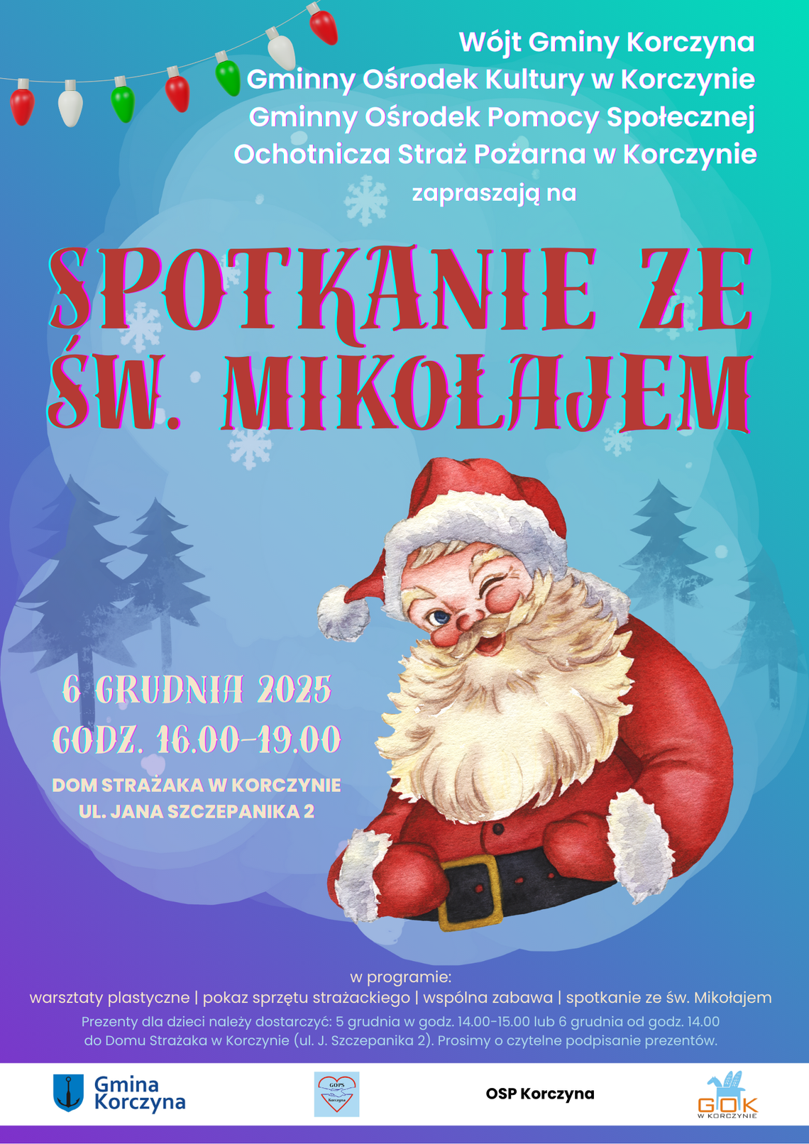 Spotkanie ze św. Mikołajem, czyli grudniowa zabawa w Domu Strażaka