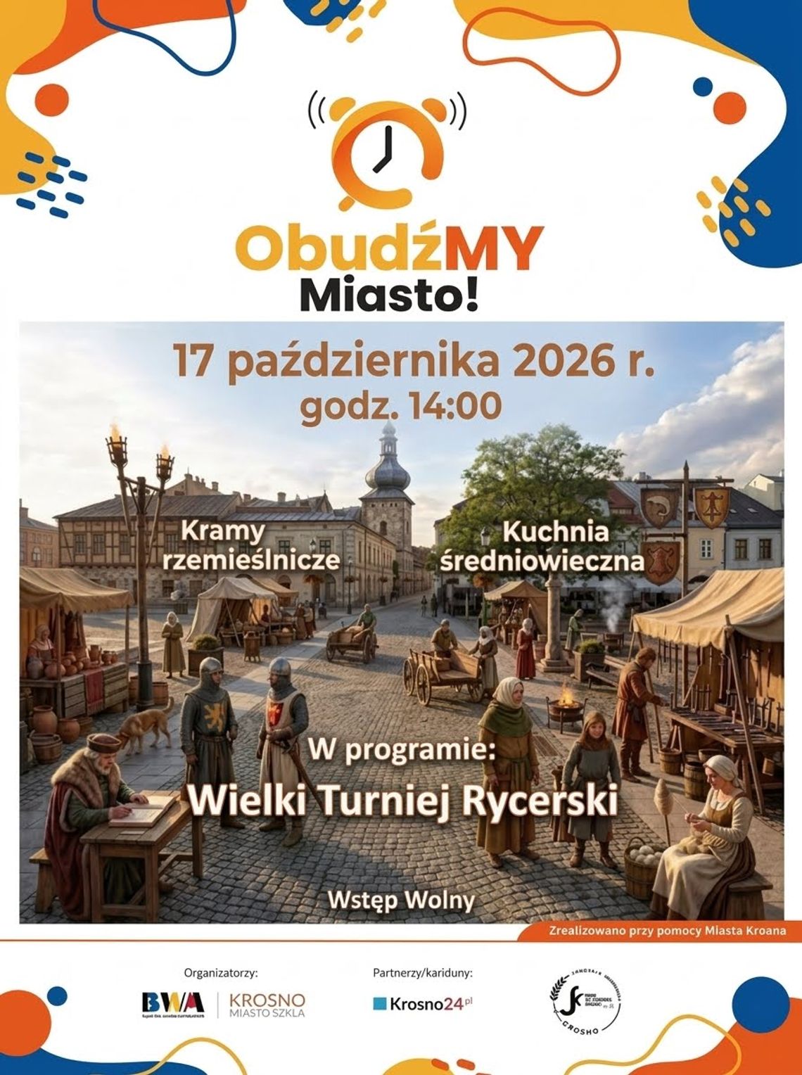 Średniowieczne miasteczko na krośnieńskim Rynku