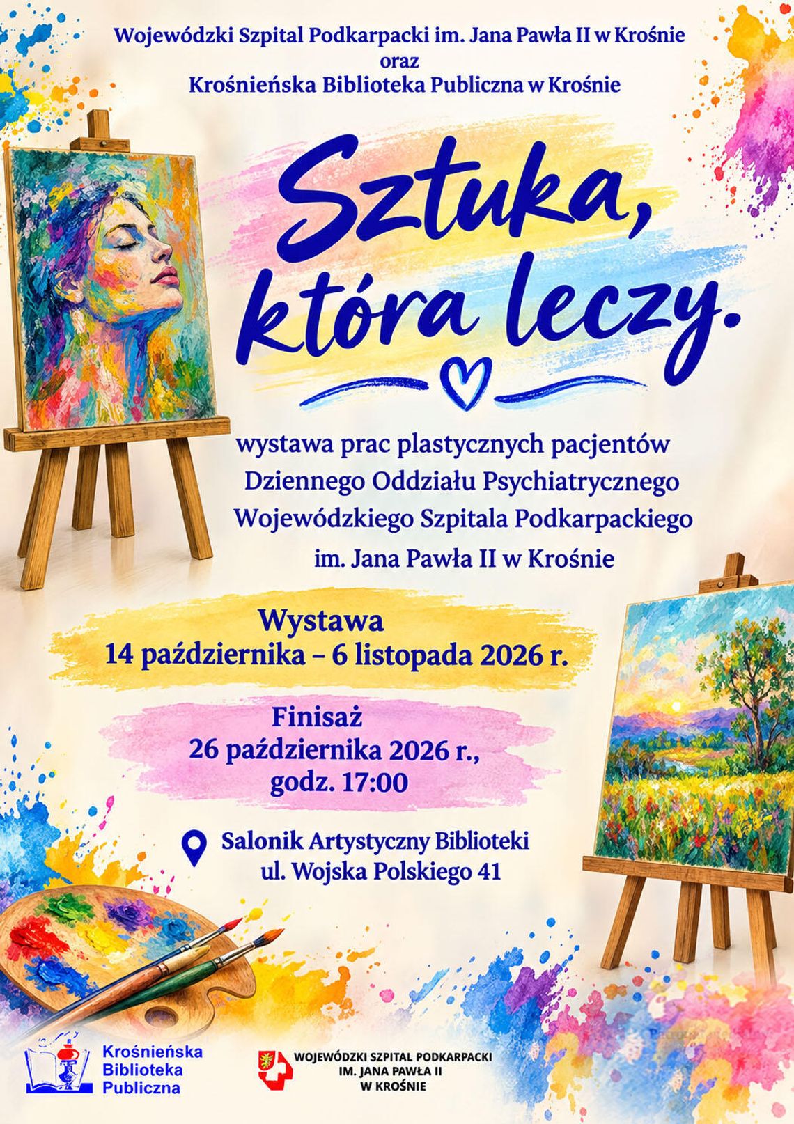 „Sztuka, która leczy” - wystawa prac plastycznych w KBP