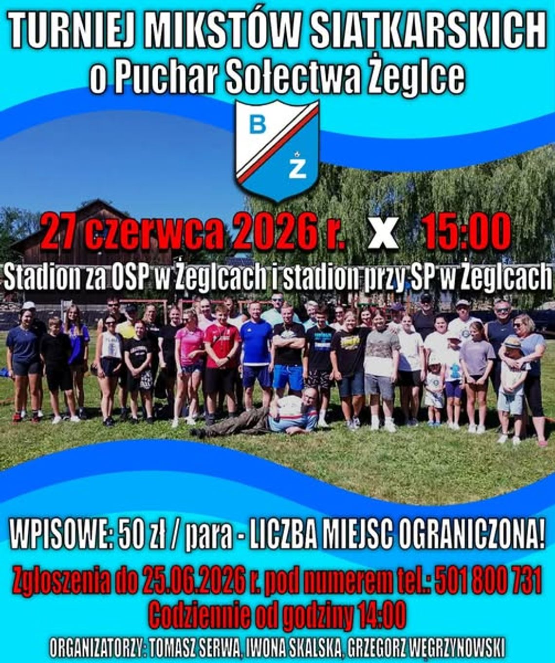 Turniej Mikstów Siatkarskich o Puchar Sołectwa Żeglce