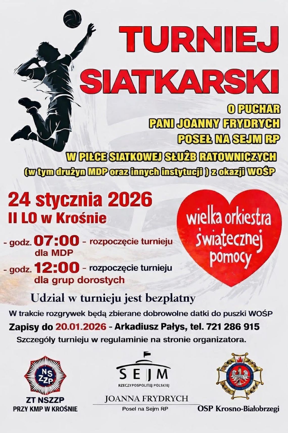 Turniej siatkarski służb ratowniczych w Krośnie