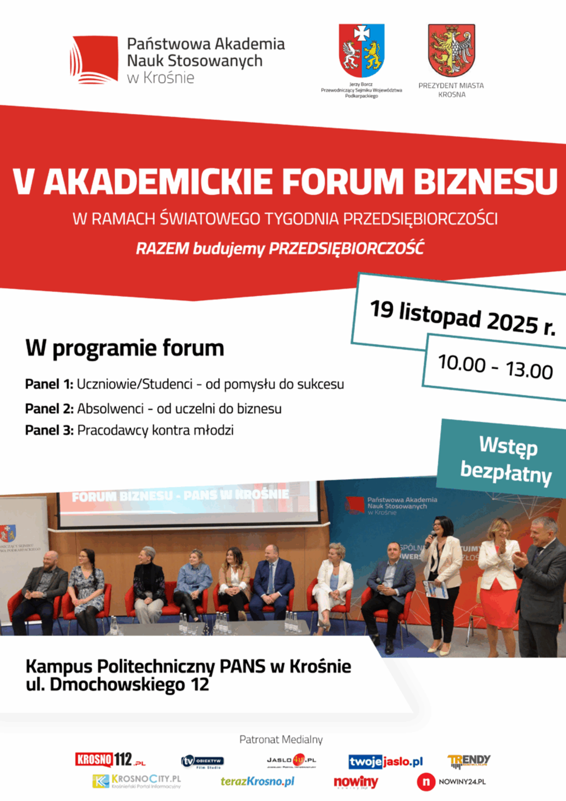 V Akademickie Forum Biznesu Plakat V Akademickiego Forum Biznesu