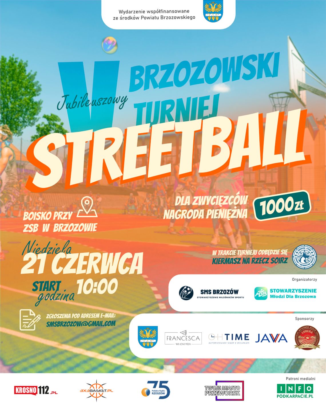 V Jubileuszowy Brzozowski Turniej Streetball: Koszykarskie emocje, walka o 1000 zł i pomoc dla zwierząt!