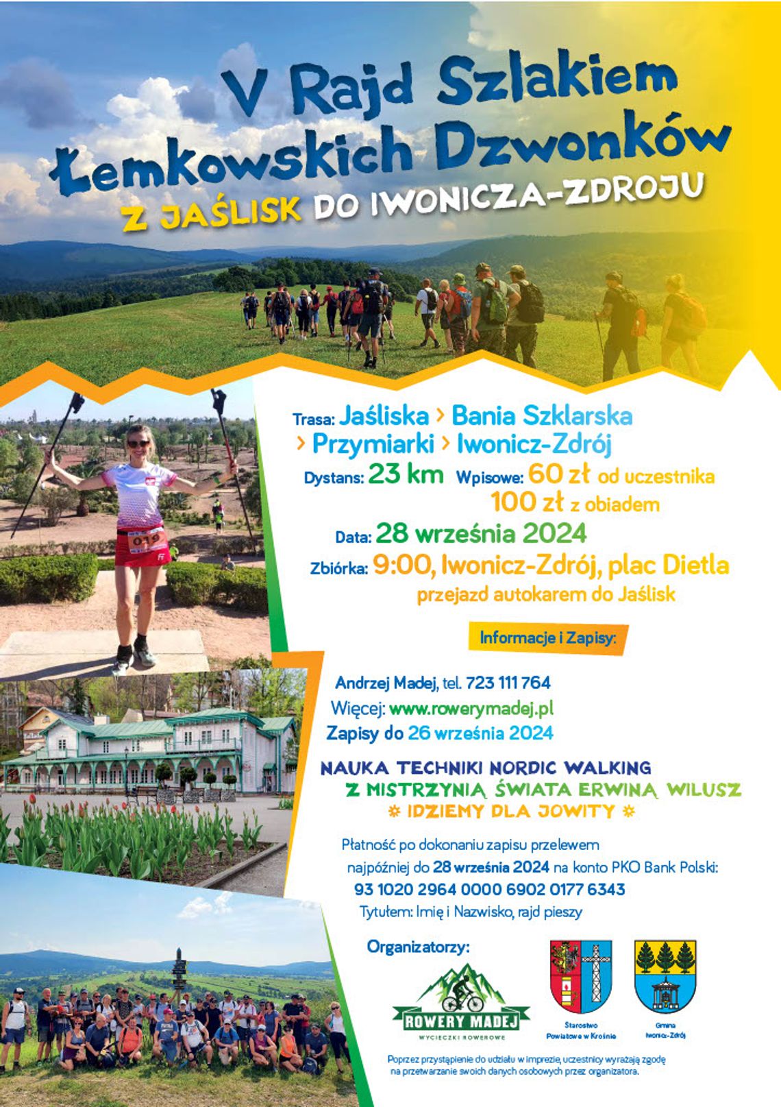 V Rajd Szlakiem Łemkowskich Dzwonków z Jaślisk do Iwonicza Zdroju V Rajd Szlakiem Łemkowskich Dzwonków z Jaślisk do Iwonicza Zdroju