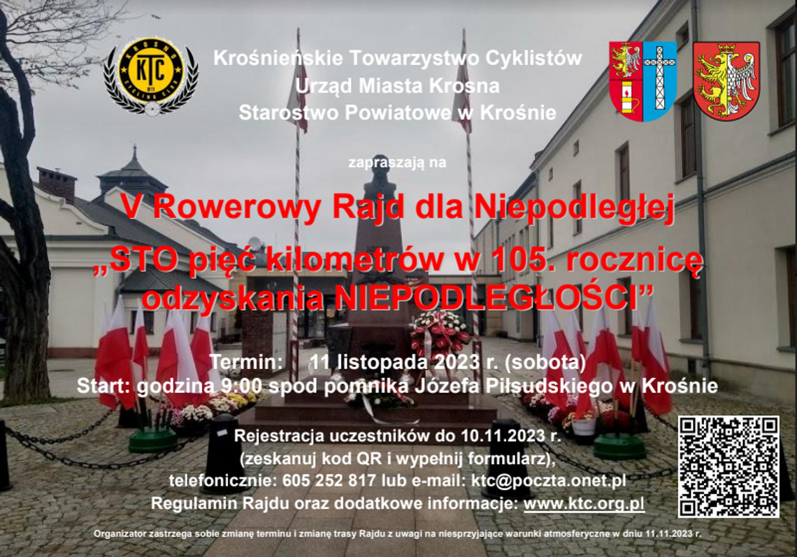 V Rowerowy Rajd dla NIEPODLEGŁEJ