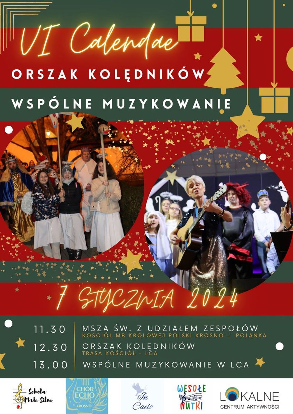 VI Orszak Kolędników i wspólne kolędowanie w Krosno - Polanka
