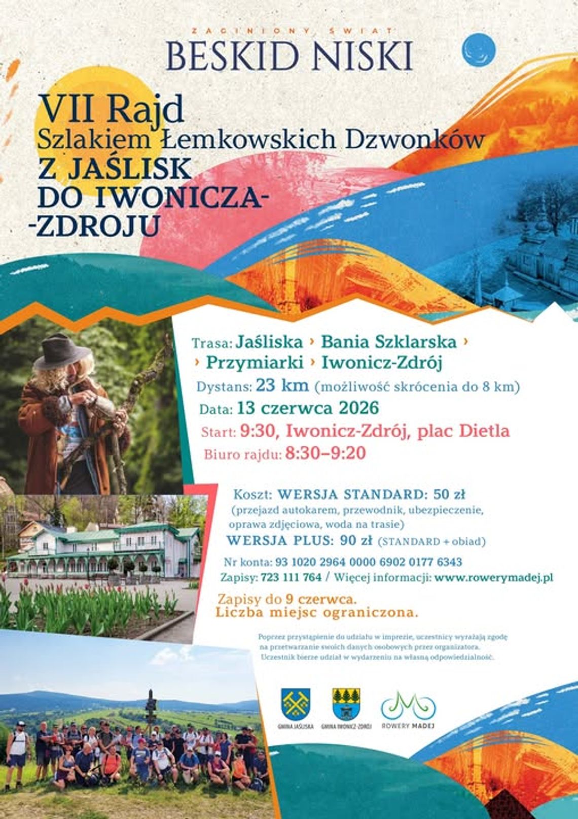 VII Rajd Szlakiem Łemkowskich Dzwonków z Jaślisk do Iwonicza-Zdroju VII Rajd Szlakiem Łemkowskich Dzwonków z Jaślisk do Iwonicza-Zdroju