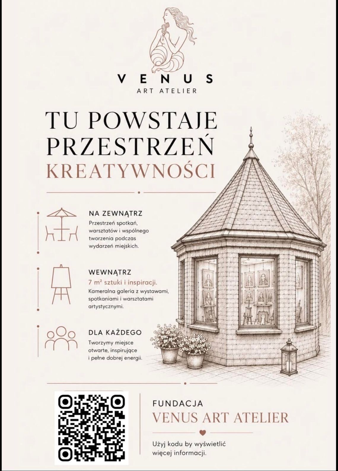 Warsztaty artystyczne dla dzieci w nowo powstałej przestrzeni Venus Art Atelier
