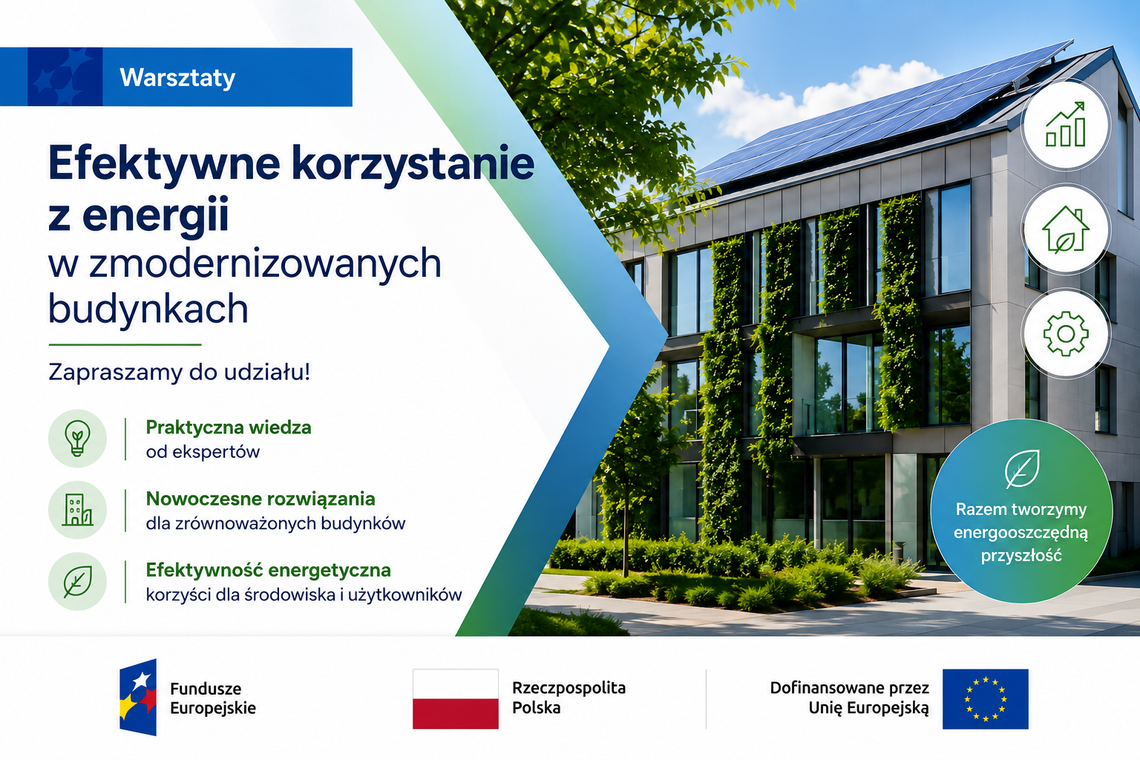 Warsztaty o efektywnym korzystaniu z energii w zmodernizowanych budynkach Warsztaty o efektywnym korzystaniu z energii w zmodernizowanych budynkach