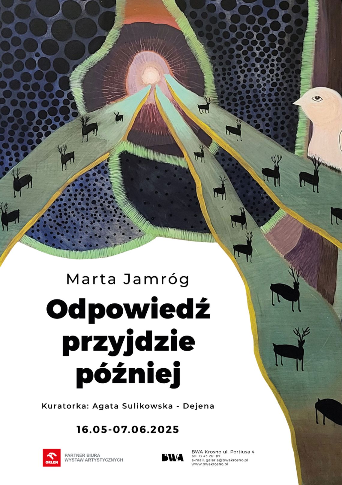 Wernisaż Marty Jamróg "Odpowiedź przyjdzie później" Wernisaż Marty Jamróg "Odpowiedź przyjdzie później"
