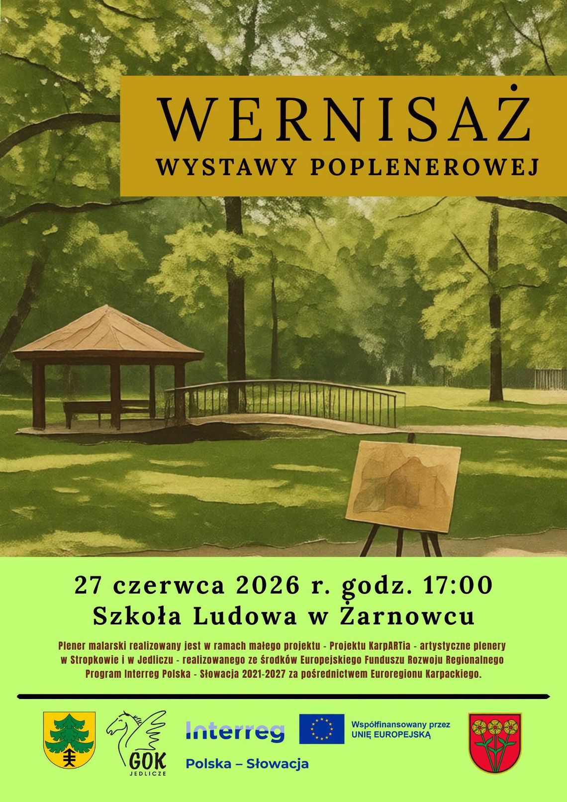 Wernisaż wystawy poplenerowej w Żarnowcu Wernisaż wystawy poplenerowej w Żarnowcu