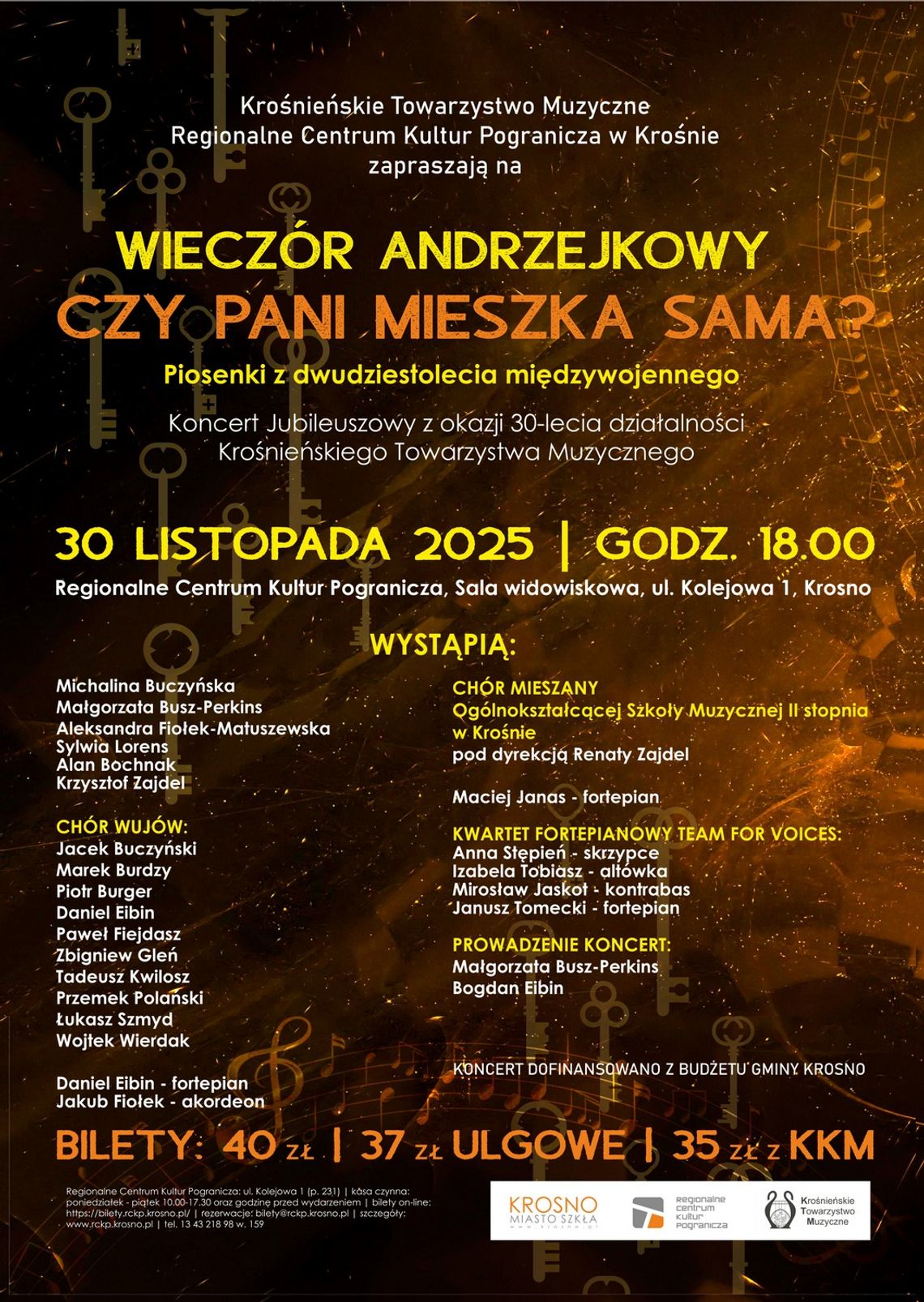 Plakat wydarzenia - Wieczór Andrzejkowy