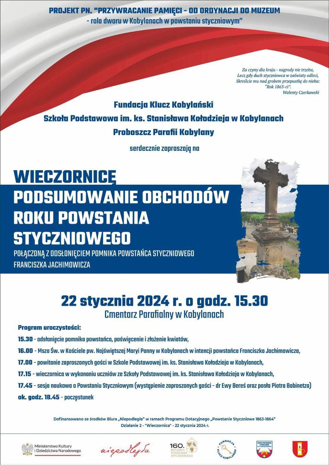 Wieczornica - Podsumowanie Obchodów Roku Powstania Styczniowego Wieczornica - Podsumowanie Obchodów Roku Powstania Styczniowego