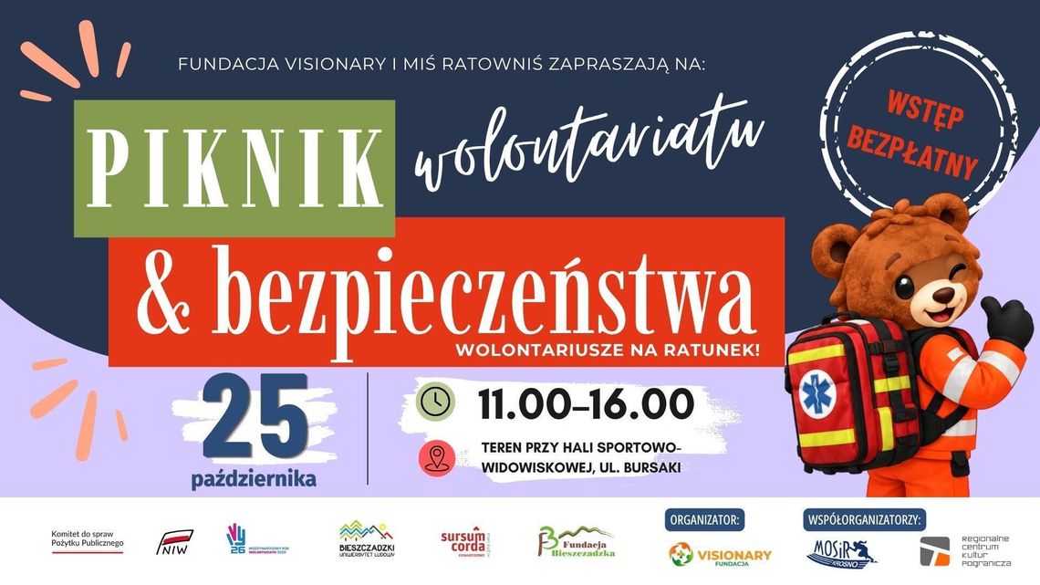 Wolontariusze na ratunek – Piknik Wolontariatu i Bezpieczeństwa Wolontariusze na ratunek – Piknik Wolontariatu i Bezpieczeństwa