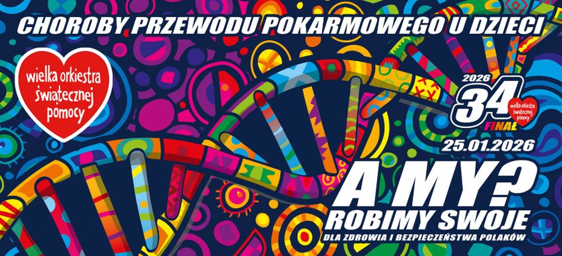 WOŚP w Krośnie! 34. Finał pod hasłem „Zdrowe brzuszki naszych dzieci”