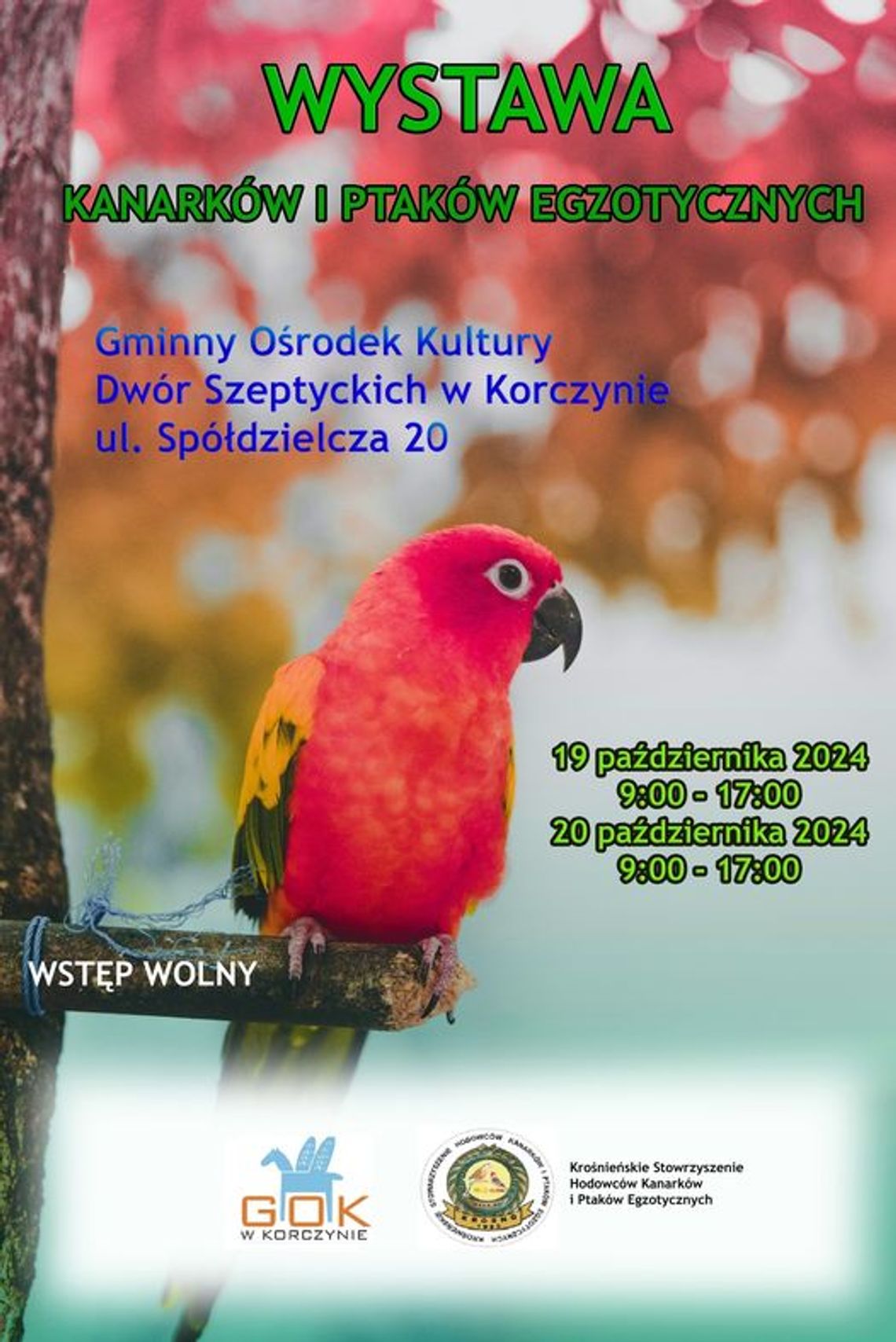 Wystawa kanarków i ptaków egzotycznych Wystawa kanarków i ptaków egzotycznych