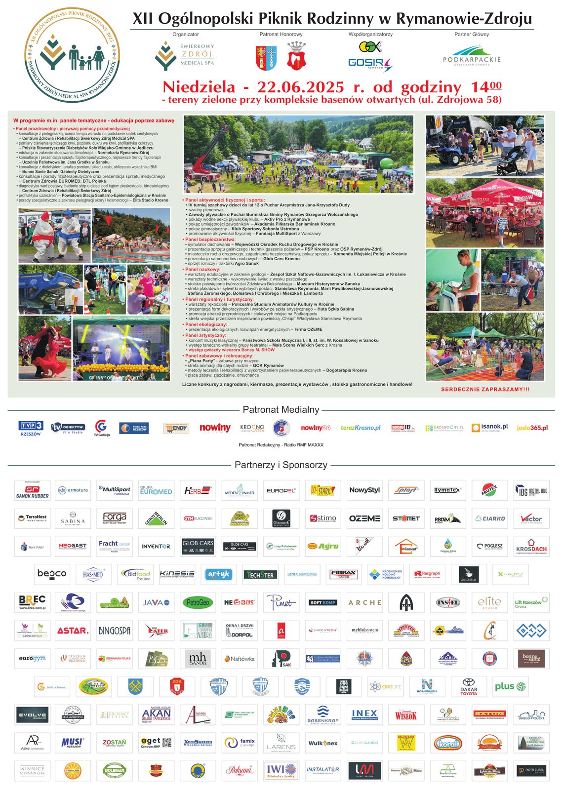 XII Ogólnopolski Piknik Rodzinny w Rymanowie-Zdroju XII Ogólnopolski Piknik Rodzinny w Rymanowie-Zdroju