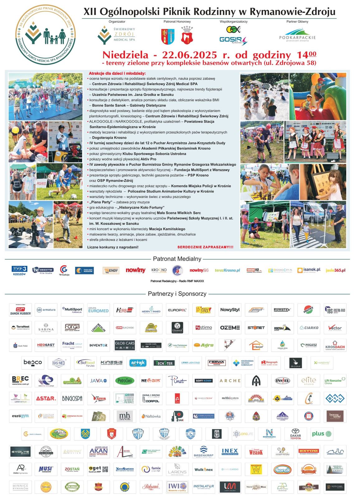 XII Ogólnopolski Piknik Rodzinny w Rymanowie-Zdroju