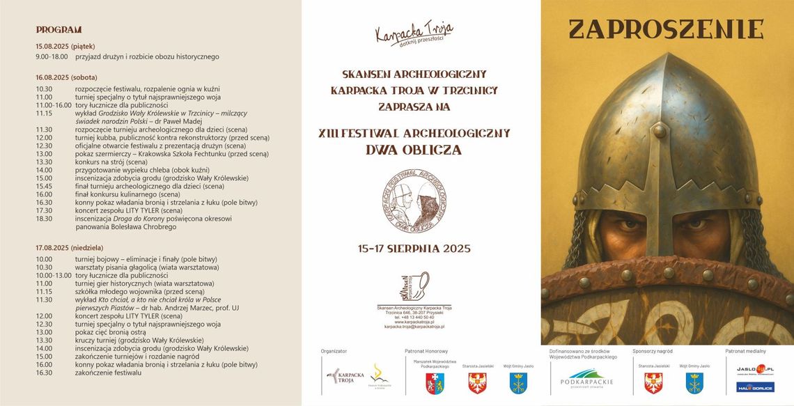 XIII Festiwal Archeologiczny Dwa Oblicza XIII Festiwal Archeologiczny Dwa Oblicza