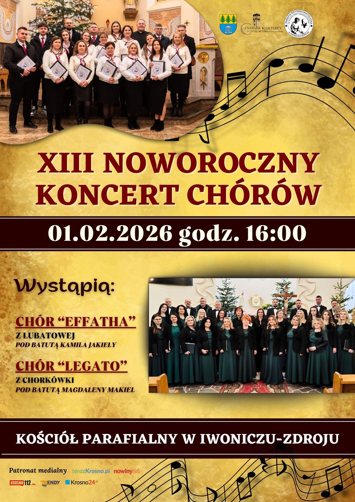 XIII Noworoczny Koncert Chórów w Iwoniczu-Zdroju XIII Noworoczny Koncert Chórów w Iwoniczu-Zdroju