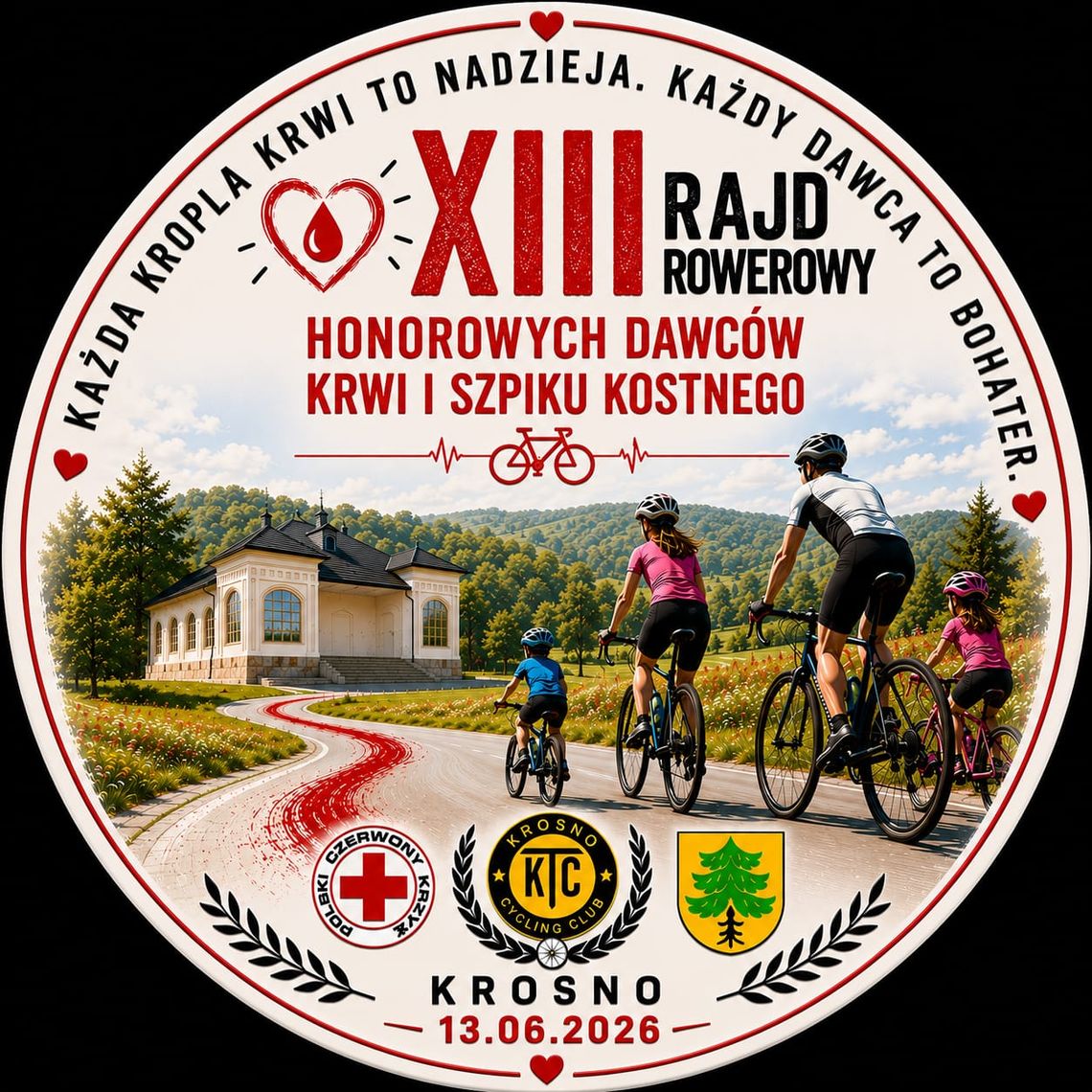 XIII Rajd Rowerowy Honorowych Dawców Krwi i Szpiku Kostnego