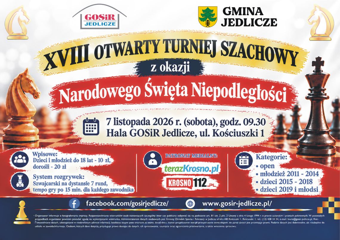 XVIII Otwarty Turniej Szachowy z okazji Narodowego Święta Niepodległości