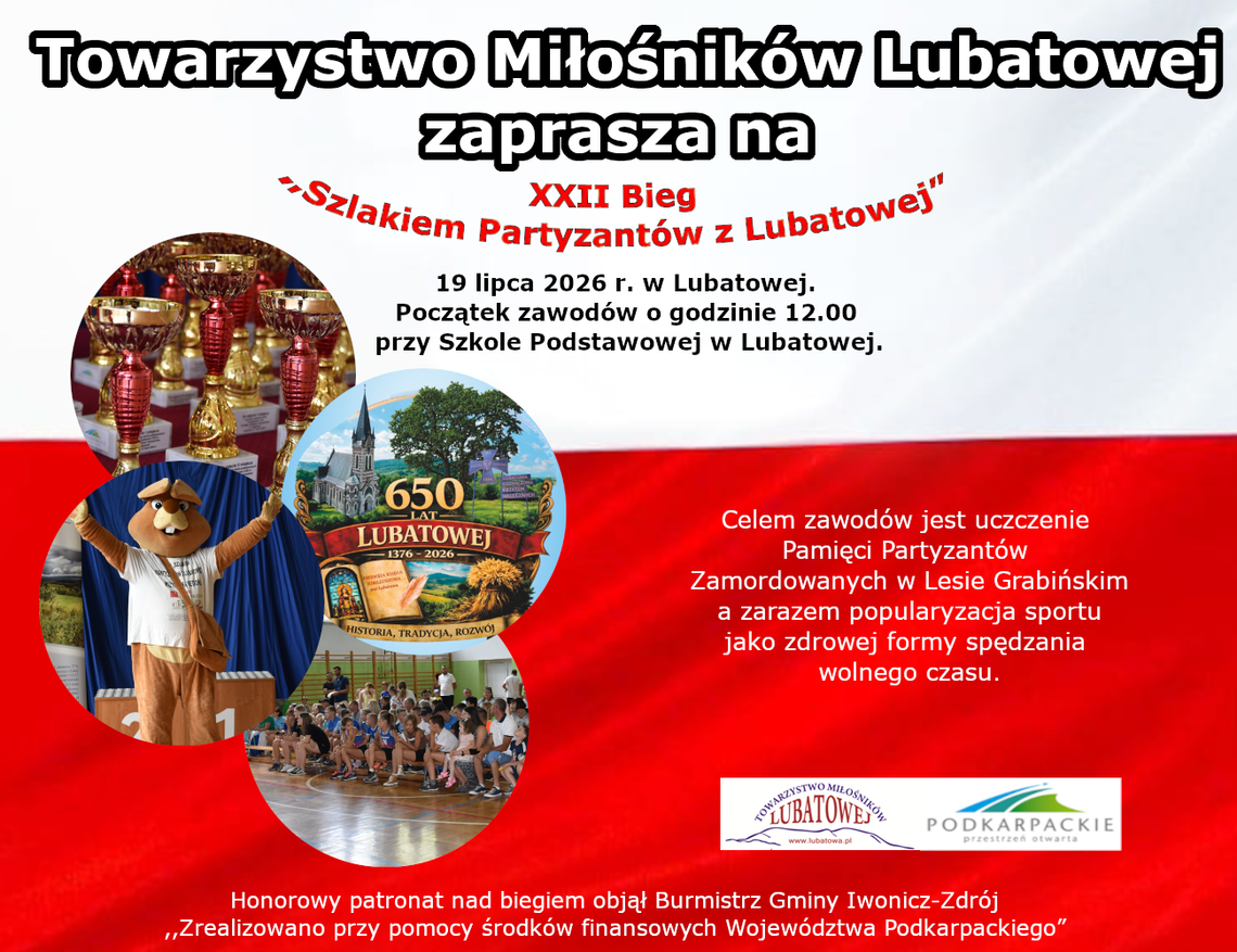 XXII Bieg „Szlakiem Partyzantów z Lubatowej” XXII Bieg „Szlakiem Partyzantów z Lubatowej”