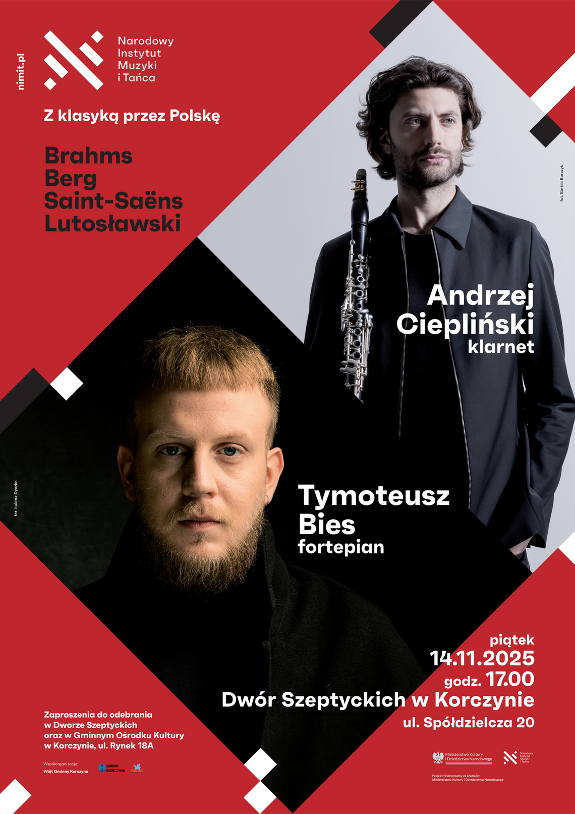 "Z klasyką przez Polskę" - koncert Andrzeja Cieplińskiego i Tymoteusza Biesa