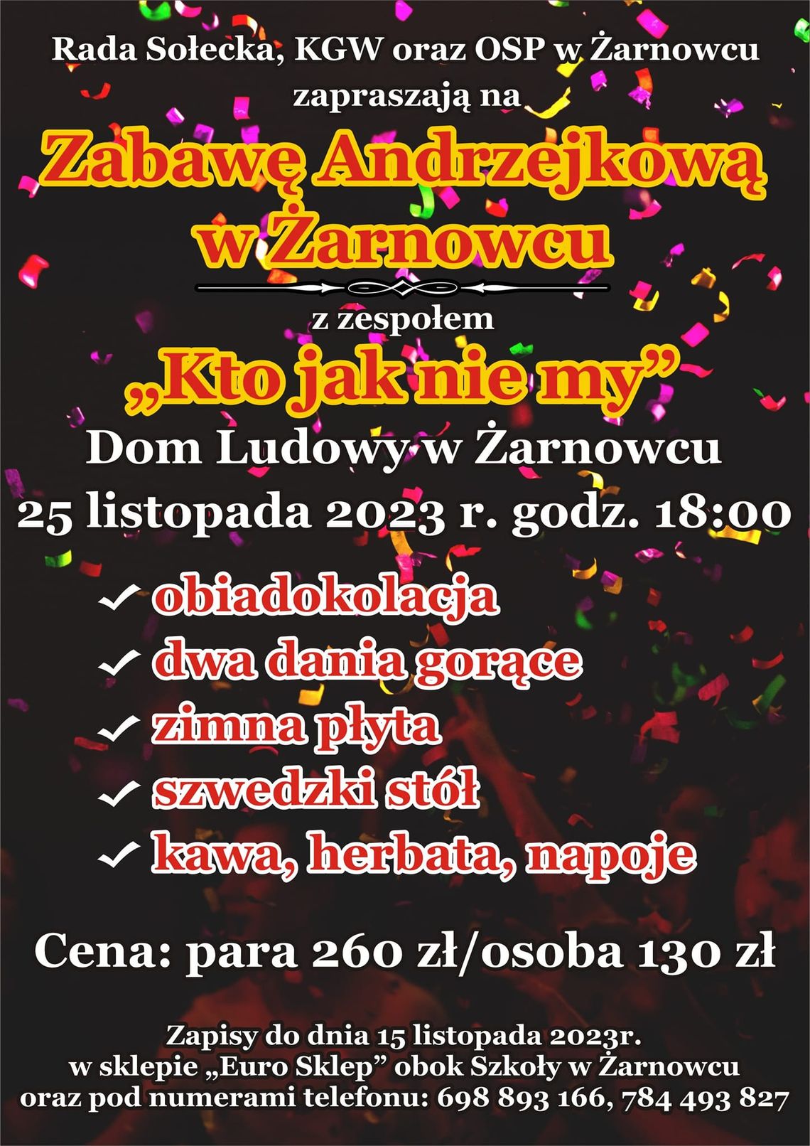 Zabawa Andrzejkowa w Żarnowcu
