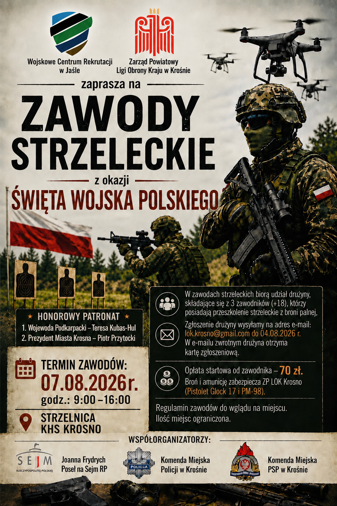 Zawody Strzeleckie organizowane z okazji Święta Wojska Polskiego