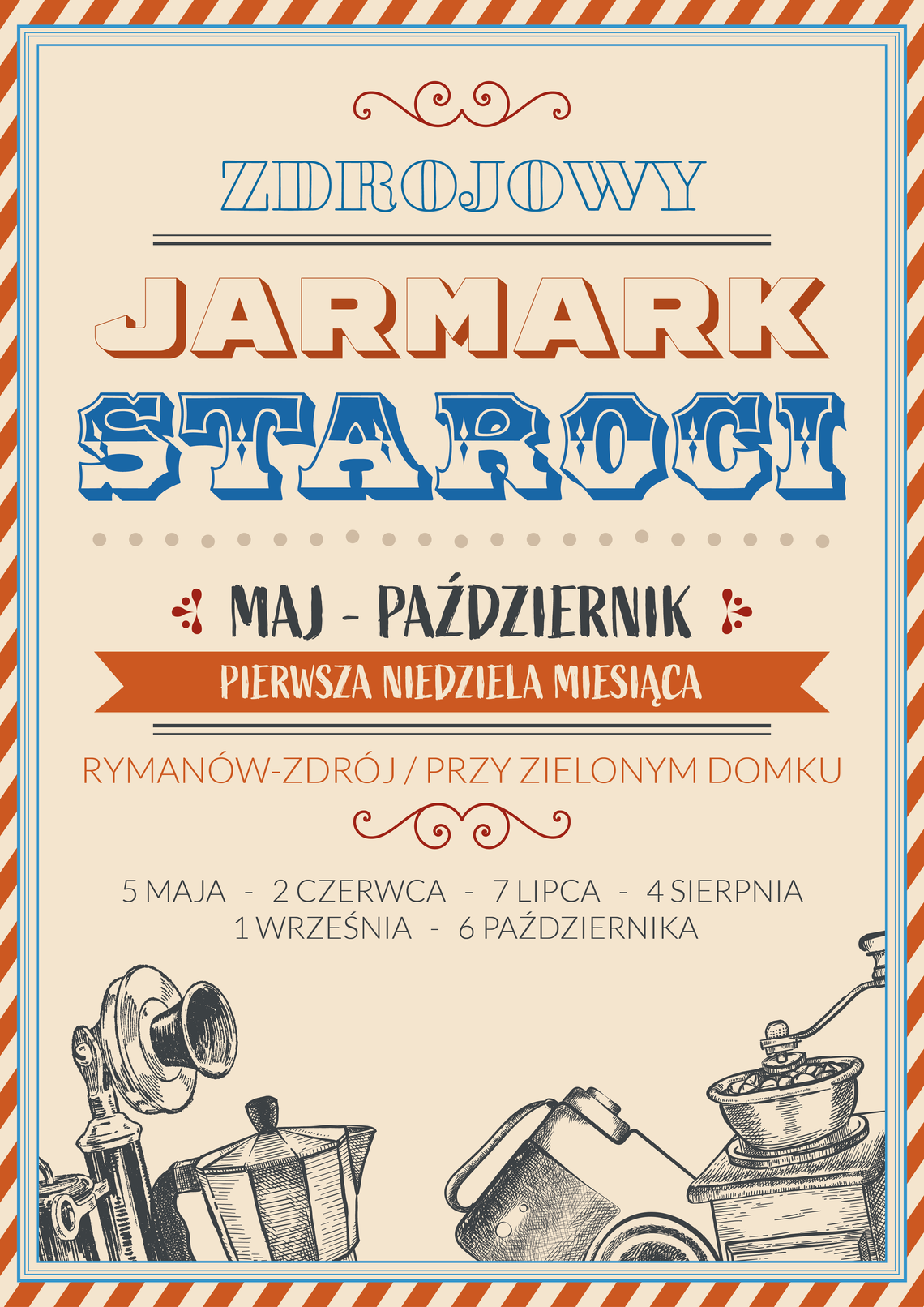 Zdrojowy Jarmark Staroci w Rymanowie-Zdroju