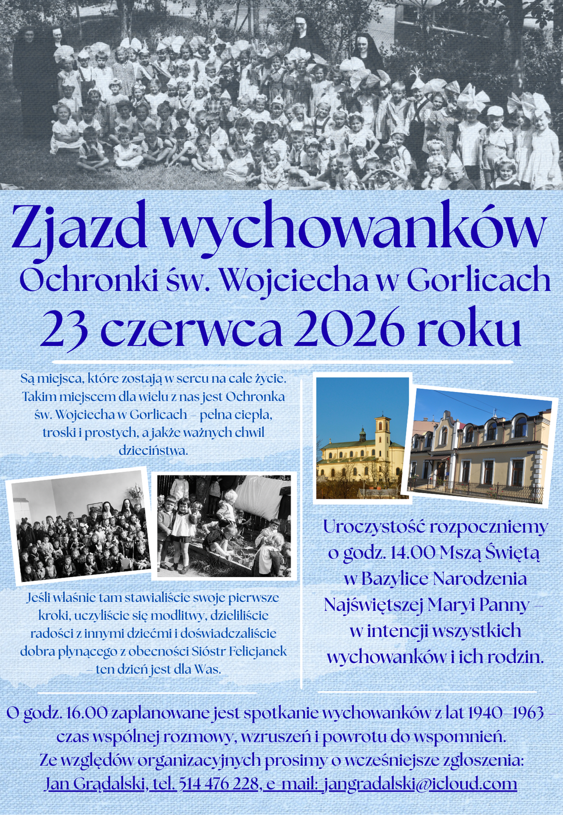 Zjazd wychowanków Ochronki św. Wojciecha w Gorlicach