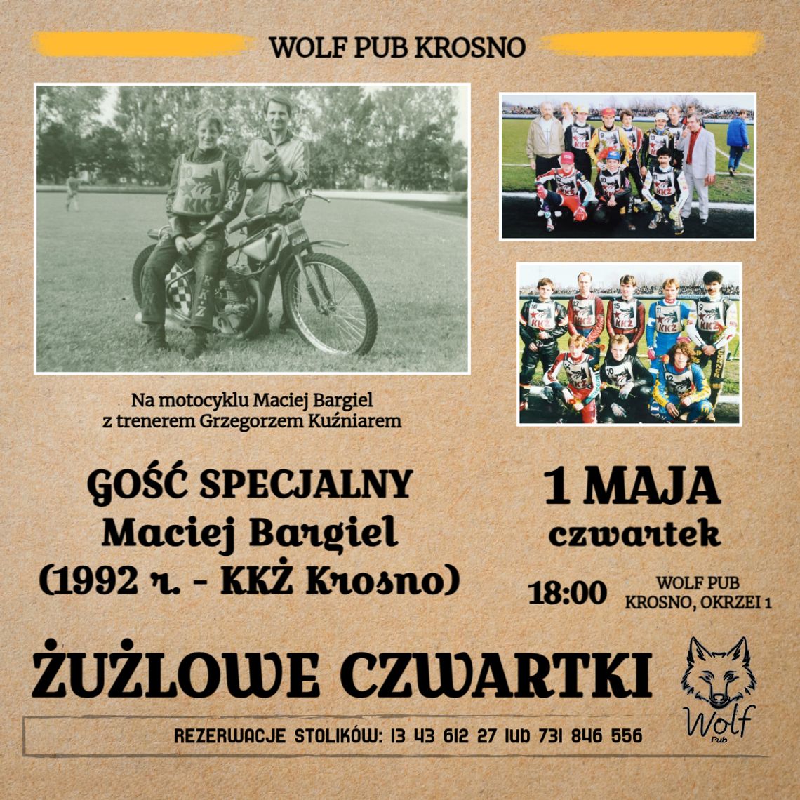 Żużlowe tradycje Krosna: Maciej Bargiel na spotkaniu w Wolf Pub Żużlowe tradycje Krosna: Maciej Bargiel na spotkaniu w Wolf Pub