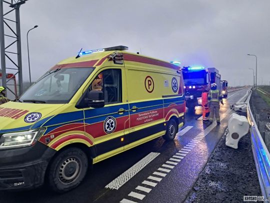 Dachowanie na S19 na węźle S19 "Dukla"