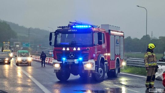 Dachowanie na S19 na węźle S19 "Dukla"