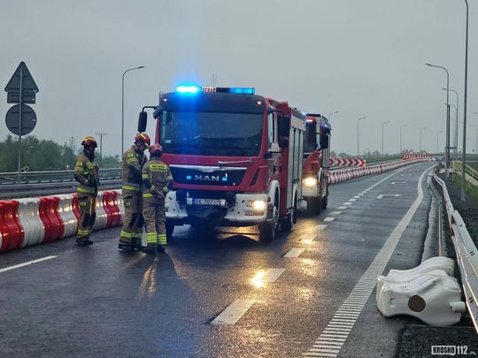 Dachowanie na S19 na węźle S19 "Dukla"