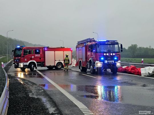 Dachowanie na S19 na węźle S19 "Dukla"
