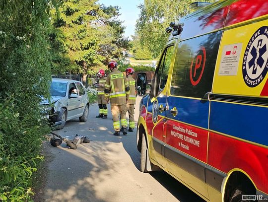 Wypadek dzieci na hulajnodze w Świerzowej Polskiej