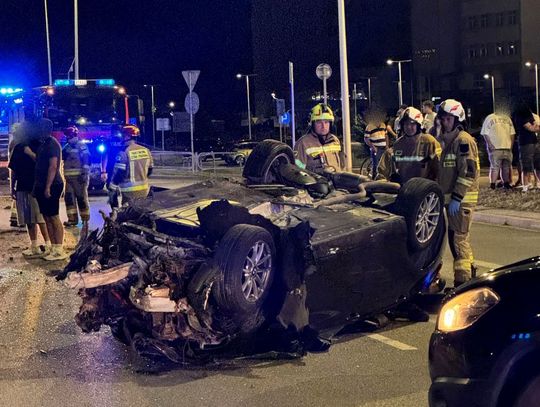 Dramatyczne dachowanie nastolatków na Bieszczadzkiej w Krośnie