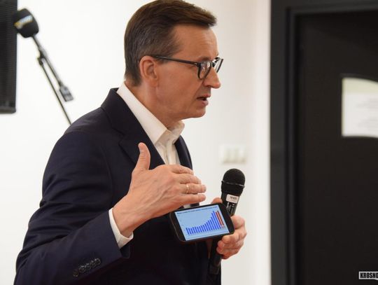 Mateusz Morawiecki w Krośnie o wyludnianiu regionu, S19 i pieniądzach dla samorządów